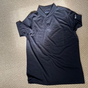 mens black nike medium polo